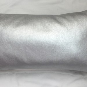 home decorSilver faux leather pillow covers, Metallic faux leather cushion, decorative pillow for couch, silver throw pillow