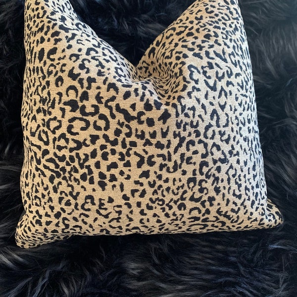 Leopard Throw Pillow Etsy