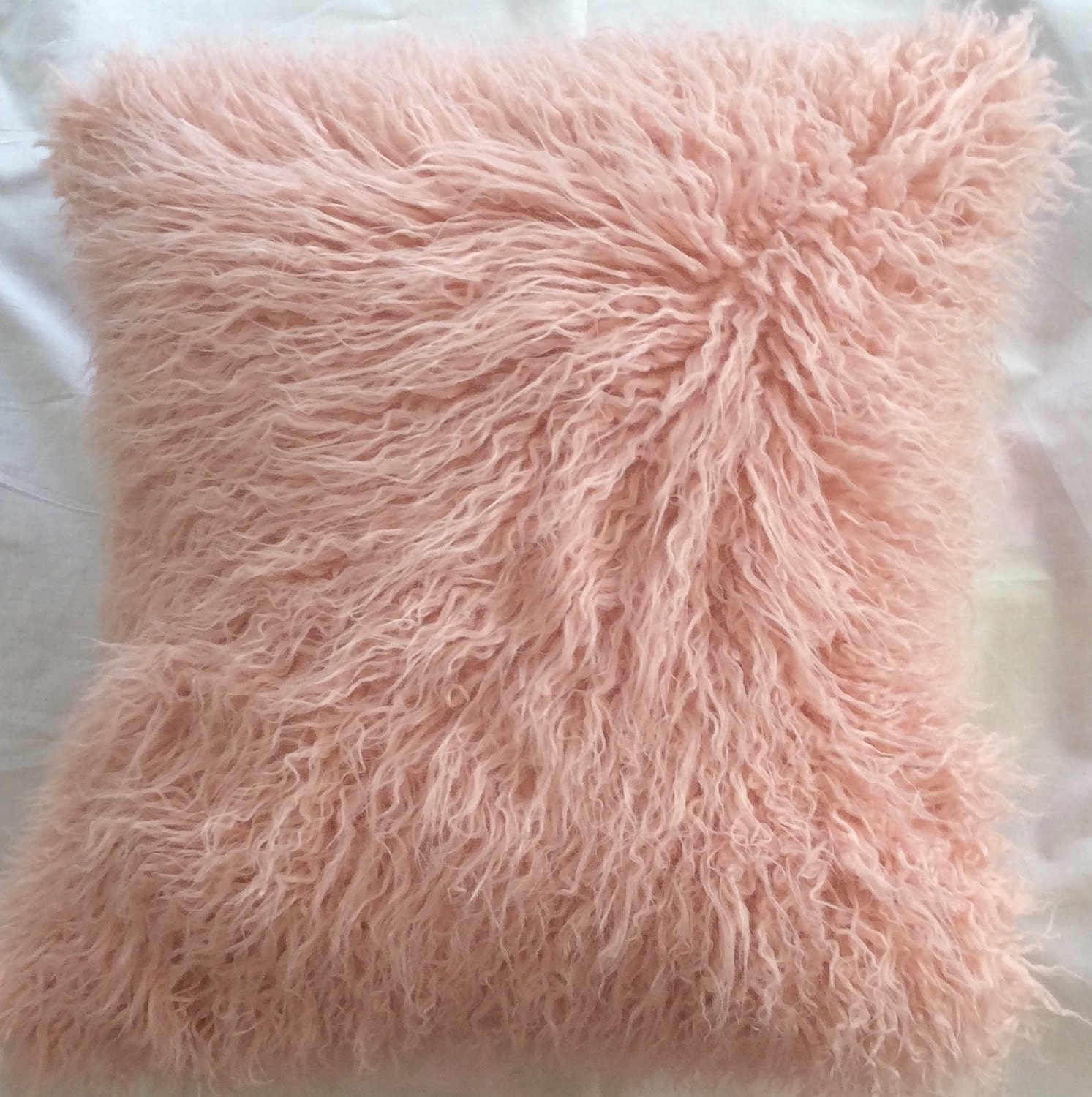 pink faux fur body pillow