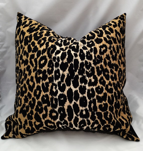 leopard print lumbar pillow