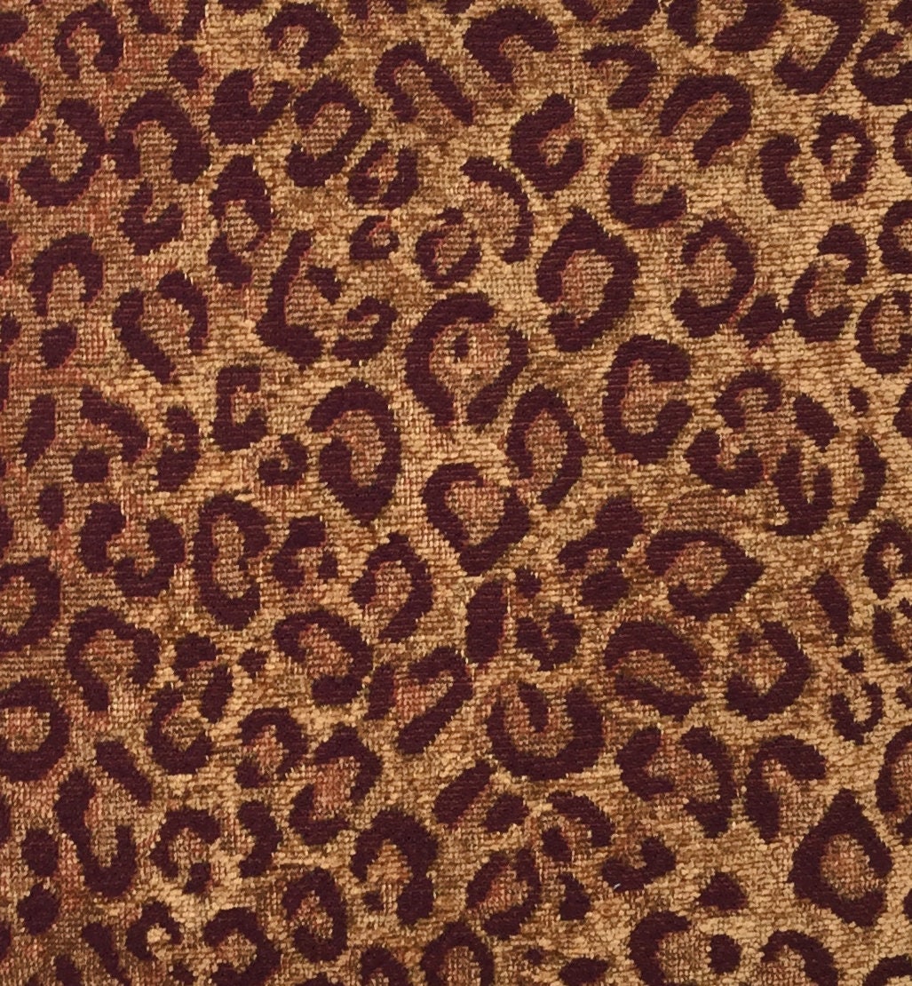 Red Pillow Red Chenille Throw Pillow Animal Print Chenille Etsy