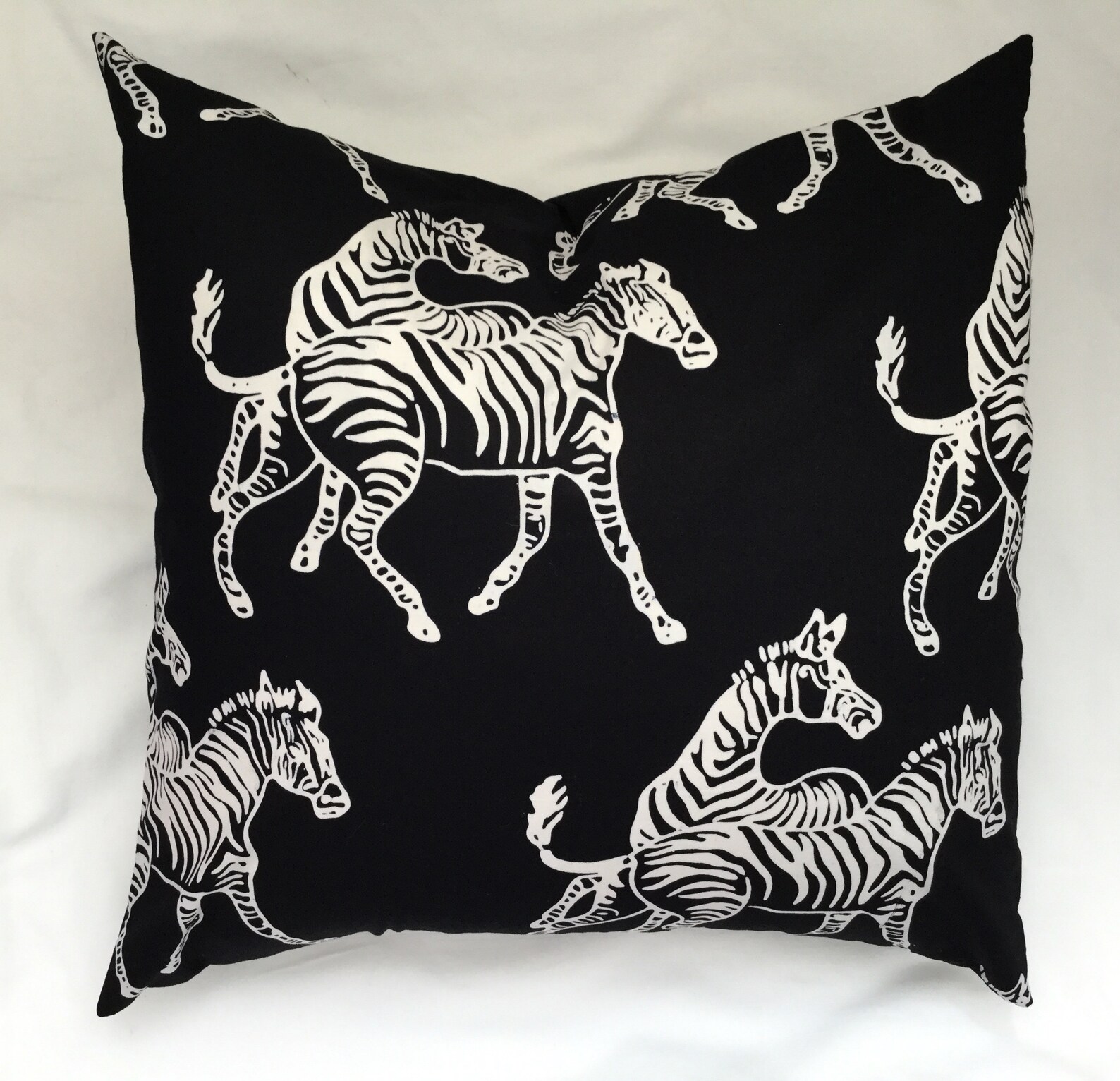 Zebra Pillow Cover Black Batik Pillow Zebra Throw Pillow Etsy UK