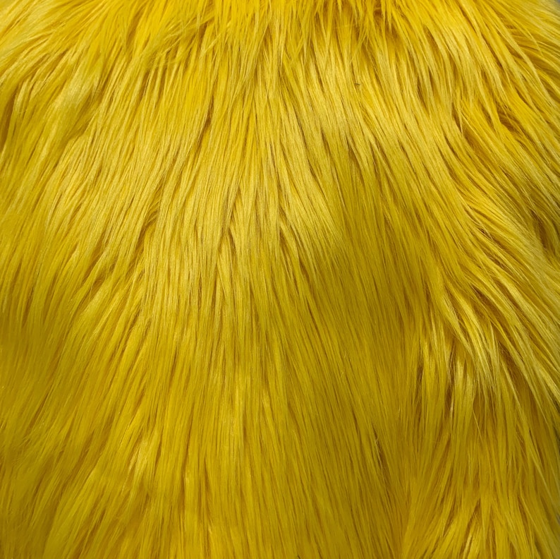 Faux Fur Yellow Pillow Cover Gold Faux Fur Pillow Throw Etsy