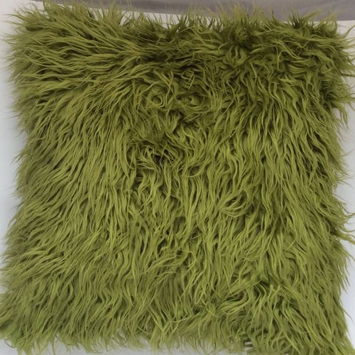 Green fluffy pillows sale