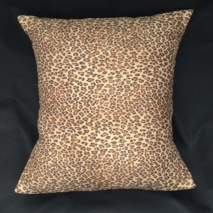 Animal Print Pillow, Faux Suede Leopard pillow cover, Faux Suede,  Cheetah pillow, Pillow Cover, Safari animal print, Jungle pillow