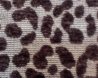 Federa per cuscino con stampa leopardata, stampa Raise Chenille Brown, federa per cuscino con stampa ghepardo, federa per cuscino marrone, federa per cuscino con stampa leopardata in velluto, federa per cuscino con stampa maculata