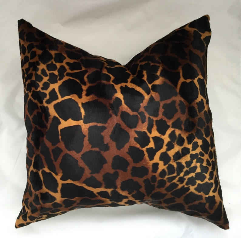 Animal Print Pillow Cover Giraffe Print Throw Pillow Animal Etsy