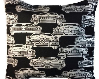 BLACKFRIDAY Cars pillow, Man cave pillow, Classic car pillow, Antique car pillow, Vintage cars pillow cover, Throw pillow, decorative pillow