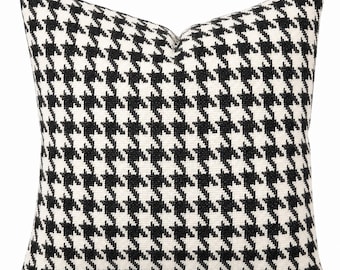 Hounds tooth Pillow, Hounds tooth Pillow COVER,Black and White Pillow,Hounds tooth throw pillow, Mothers Day Gift ,gift for her gift for him