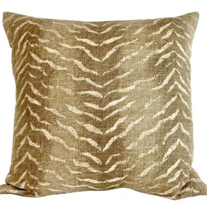 Tiger print Taupe beige pillow cover, Animal Tiger Print throw pillow , designer pillow, Jungle print cushion Tiger decor, Animal print