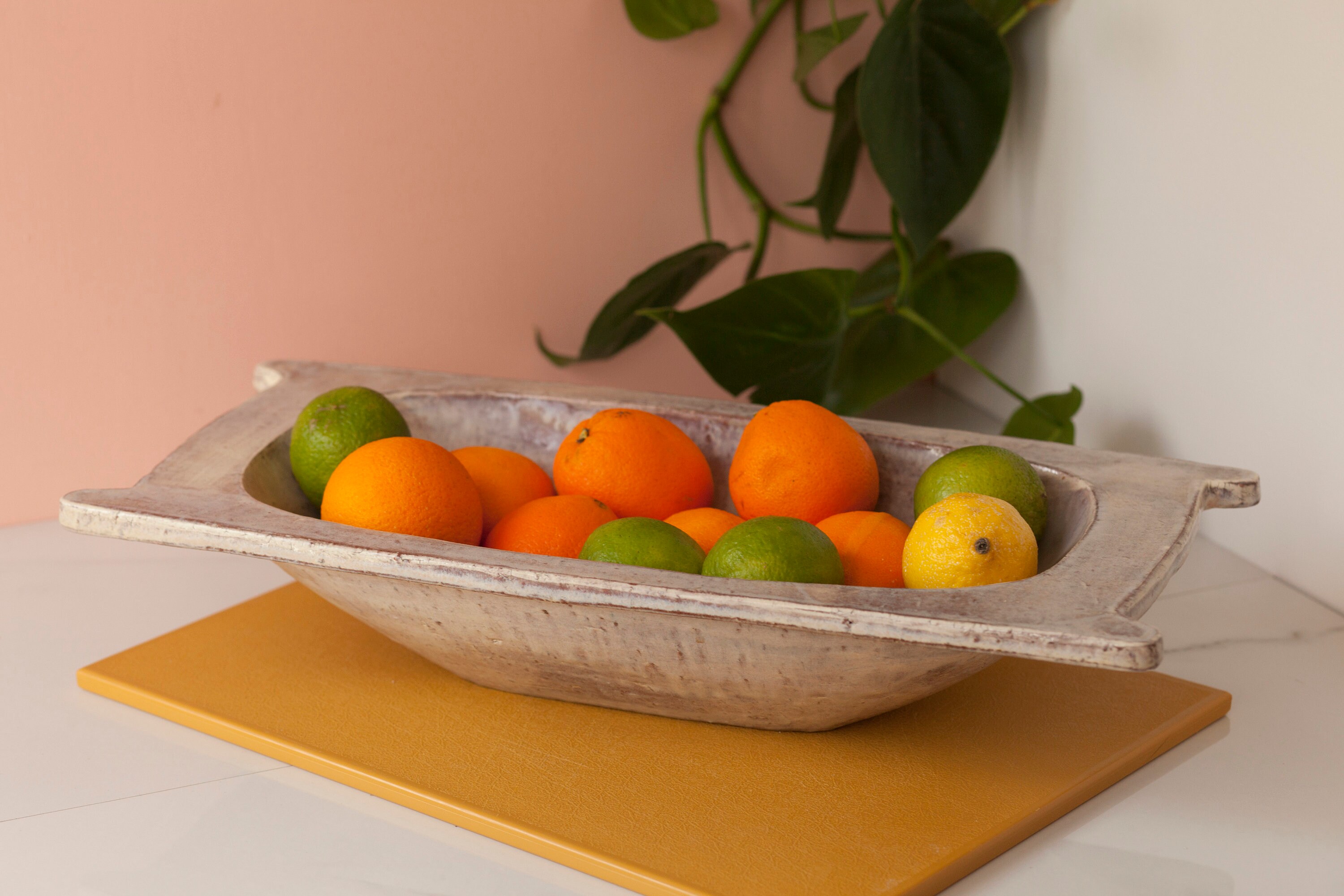 Studio Pottery Bowl 17 Long Ceramic Dough Bowl Etsy