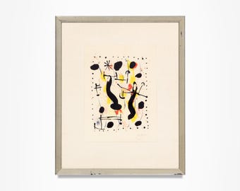 Joan Miró "La Bague du Sanglier" Lithograph, Signed and Numbered, 1967