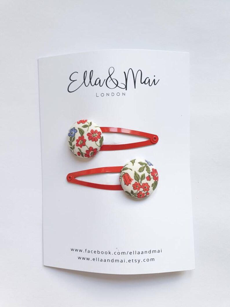 Liberty London Print Cleo Hair Clip - Set of 2