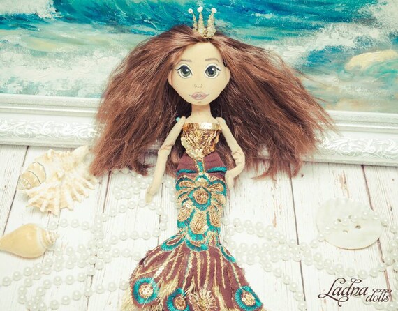 personalized mermaid doll
