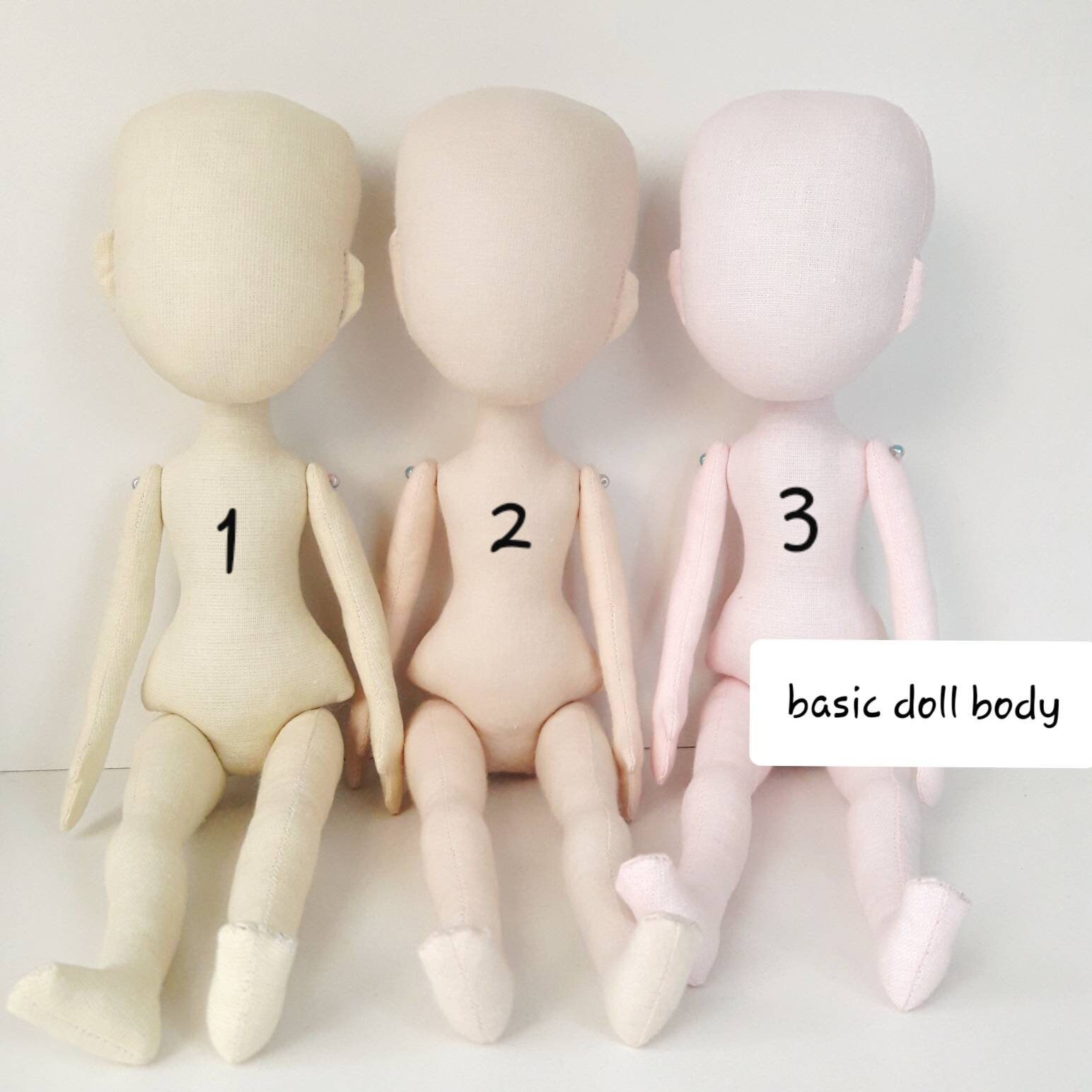 Dolls 1 Doll Craft Doll Bodies Muslin Doll Body 7 3/4" tall