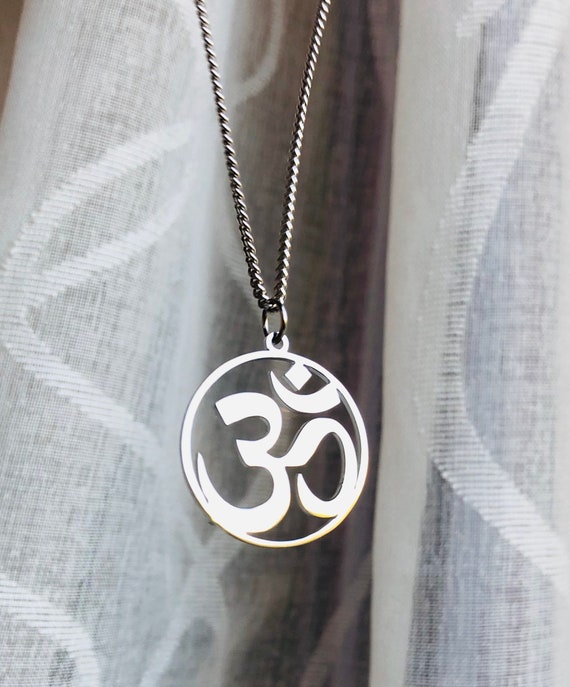 Stainless steel om pendant sale