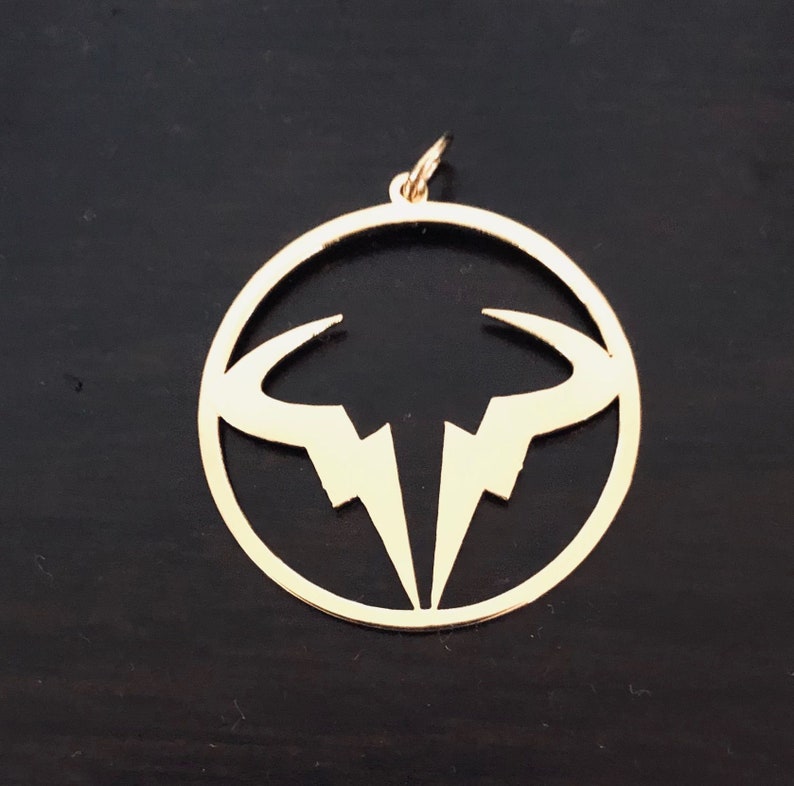 Goldfilled Nadal Logo Nadal Necklace Rafael Nadal Pendant Etsy