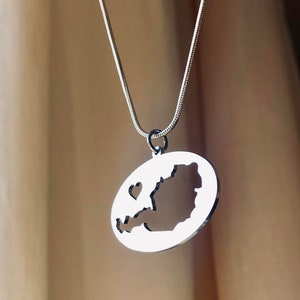 OFERTA! Áustria, pingente de mapa do país, colar de mapa da Áustria, joias de mapa mundial, joias de mapa, pingente SS cirúrgico de qualidade,