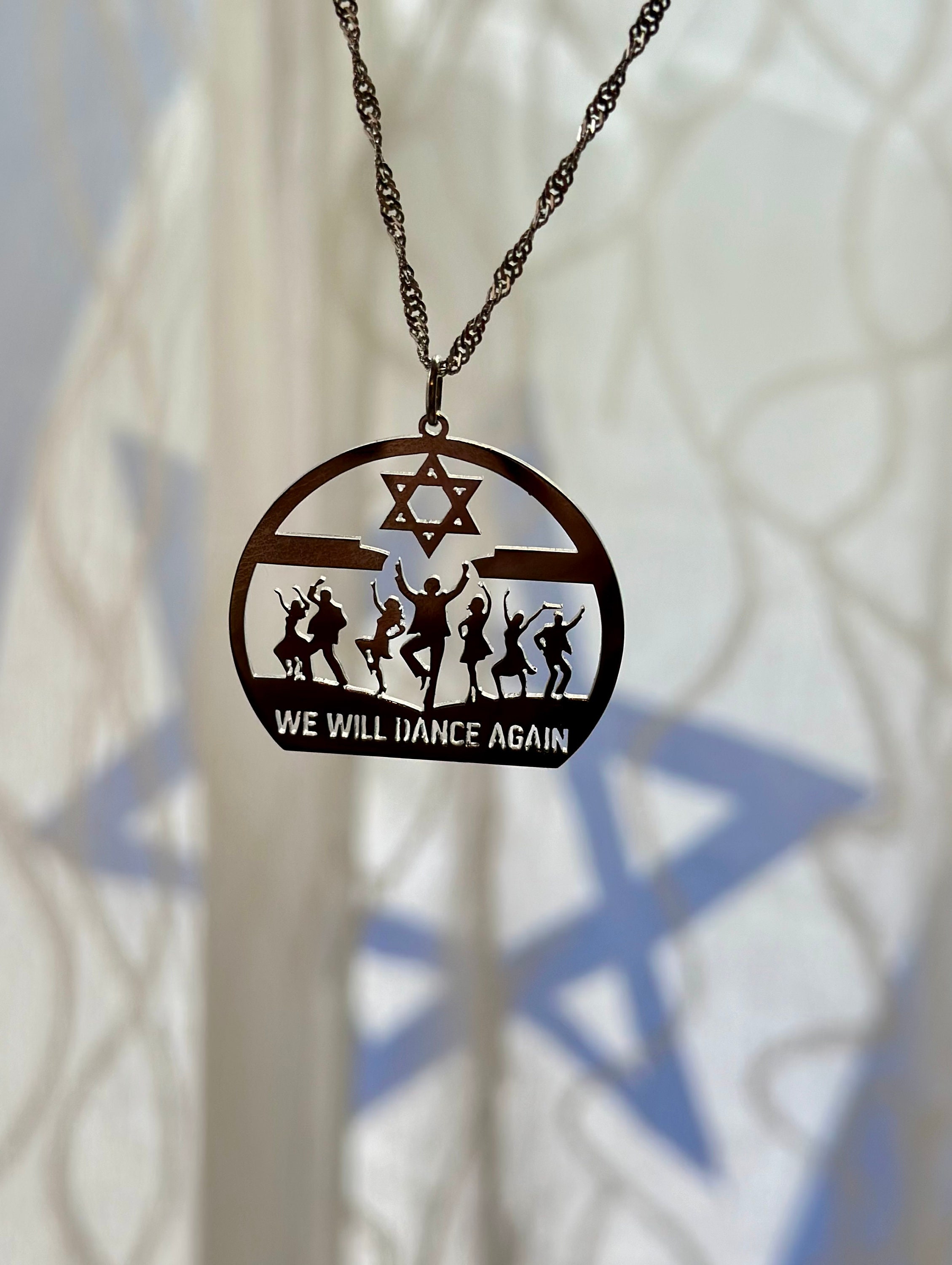 We Will Dance Again Necklace, Bringthemhome,stainless Steel Pendant,nova Festival, Israel,october 7th Pendant,am Israel Chai,israel Jewelry - Etsy We Will Dance Again Necklace, Bringthemhome,stainless Steel Pendant,nova Festival, Israel,october 7th Pendant,am Israel Chai,israel Jewelry - Etsy