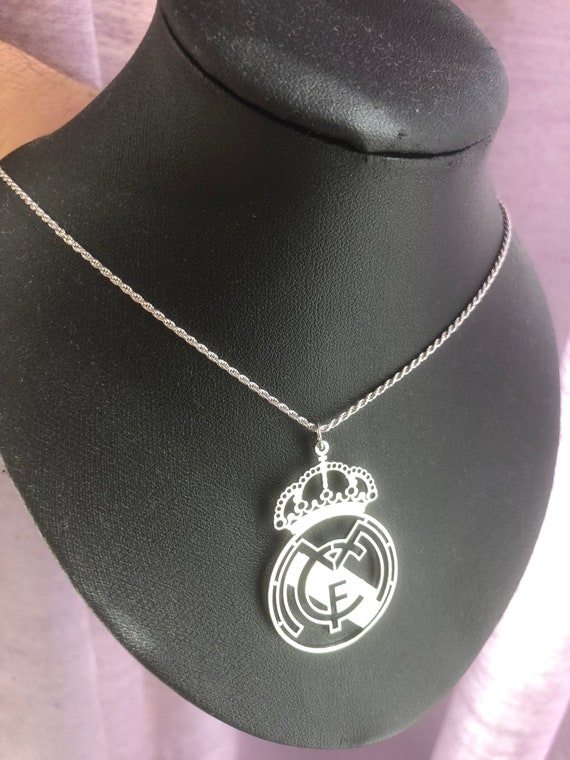Cadena collar FC Real Madrid joyería para hombre del Real - Etsy México