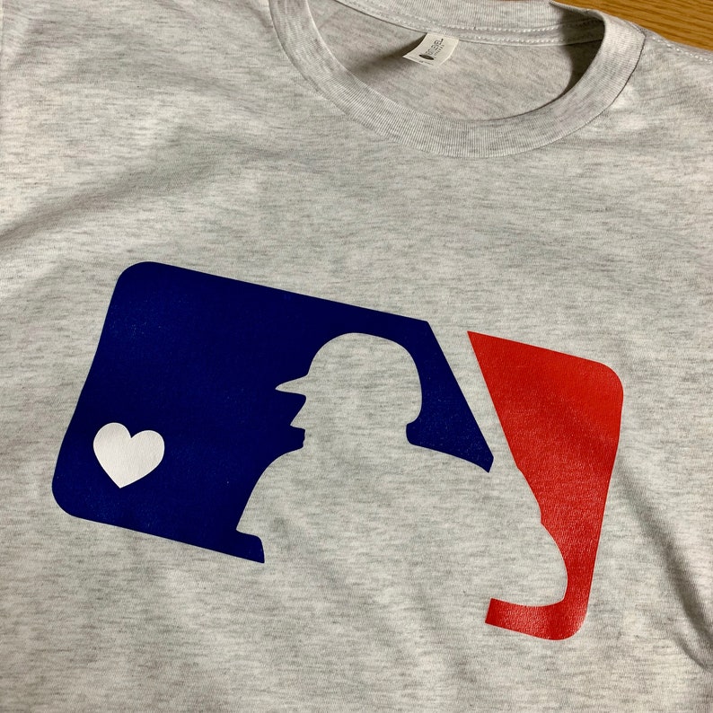 MLB Logo with Heart | Etsy