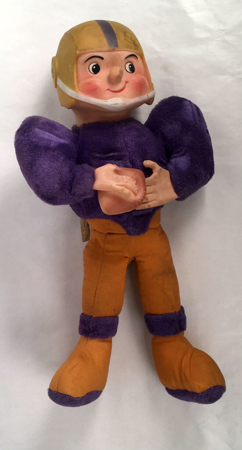 Vintage 1960's 16 ROKO NFL Football Player Plush Toy Etsy