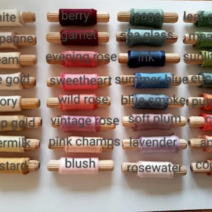 Ręcznie farbowana wstążka jedwabna Habotai: Bukiet ślubny, artykuły papiernicze, stylizacja, tort, kolory podstawowe 2026