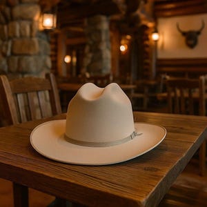 STETSONステットソン4Xビーバーハット/ウエスタンハットJBSピン/羽つき