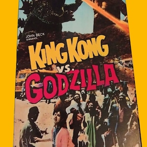 King Kong Vs Godzilla 1963 VHS 1987 Vintage Horror