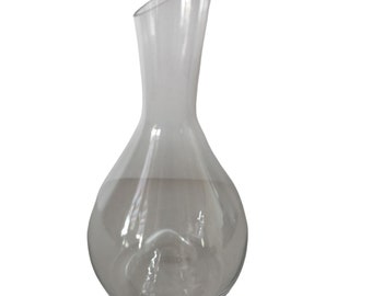 Unitverre Clear Glass Wine Carafe Decanter Crystal Art Deco Vase Display 1500 ml