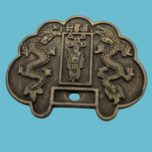 Chinese Sigil Charm Engraved Dragon Zodiac Symbols Oriental Magical Token