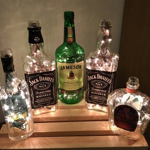 Lighted Liquor Bottle Lamps
