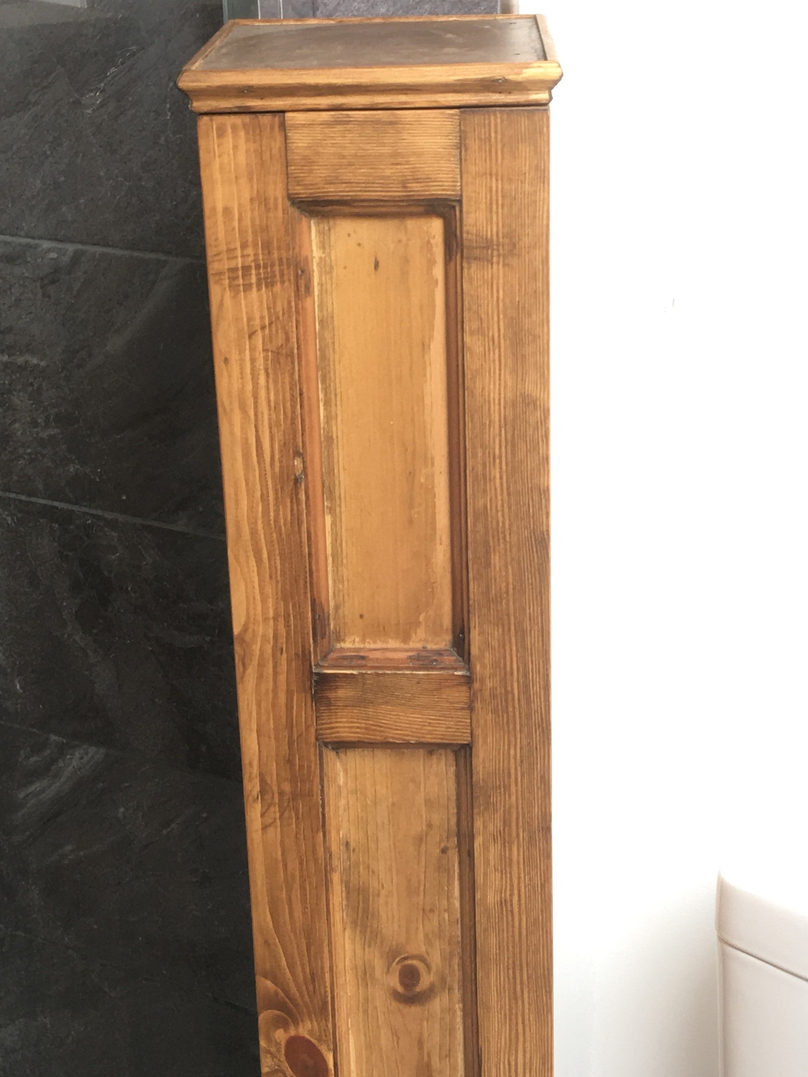 Tall Slim Wooden Bathroom Etsy UK