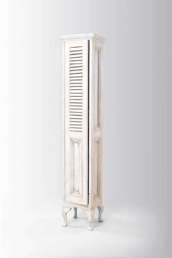 Slim bathroom cabinet French style chic