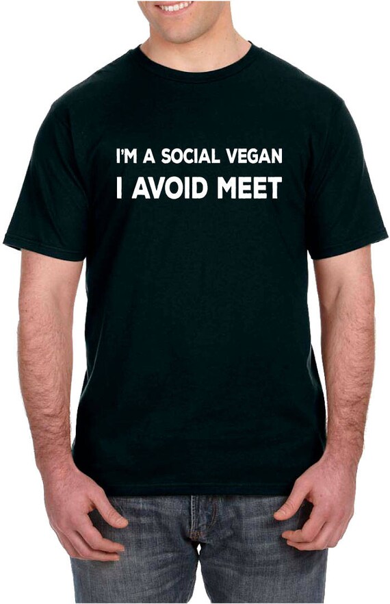 tee I Am A Social Vegan I Avoid Meet Vegan Funny Unisex Sweatshirt tee I Am A Social Vegan I Avoid Meet Vegan Funny Unisex Sweatshirt