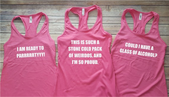 Bridesmaids Quotes Bachelorette Party Racerback Tank Tops ...