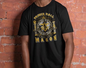 T-shirt Prince Hall Masons – Making Good Men Better Men Worldwide | Geloof • Hoop • Liefdadigheid | Shirt maçonnieke broederschap, cadeau voor hem.