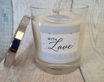 With Love Soy Wax Candle | choose your fragrance