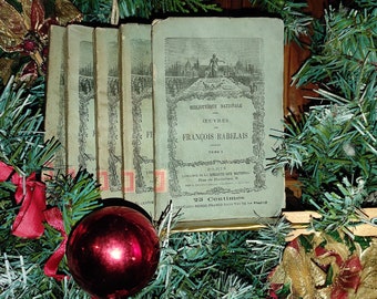 Oeuvres de Francois Rabelais, Bibliothèque Nationale 1886. Volumes I,II,III,IV,V.