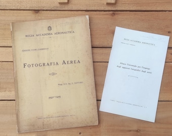 Royal Air Force Academy. AERIAL PHOTOGRAPHY. Maj. A.A. Eng. G. Santoro, 1932 - Year X.