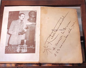 Roberto Mandel. THE LOST HOMELAND. Book autographed dedication by the author