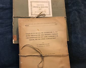 Greenwich Astronomical Observation 1877+ Lorenzo Caldo Palermo Astronomical Observatory 1927