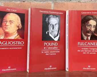 Cagliostro, Fulcanelli, Pound and the Occult. 3 VOLUMES - Edizioni Mediterranee