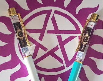 Supernatural Glitter Pen, Sam and Dean, Custom Ballpoint Pen