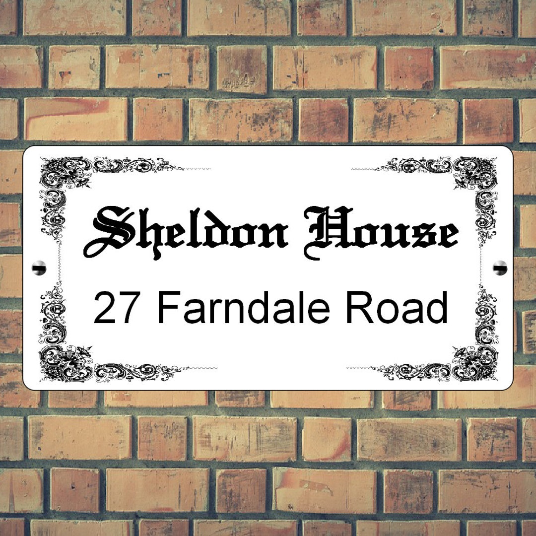 Outdoor Sign, House Sign, External Sign, House Plate, Outdoor Wall Sign
