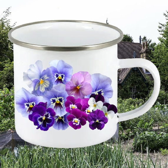 Enamel mug, Gardening mug, Gardener's gift