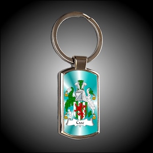 Coat of arms, Metal keyring, Key fob, Keyring, Family crest