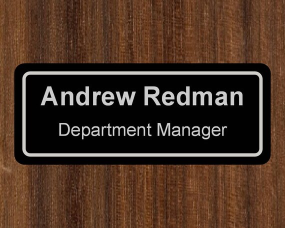 Office Door Sign Door Plate Nameplate Office Sign Personalised Door Plate