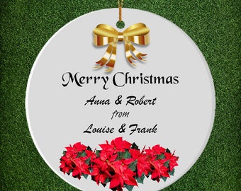Ceramic ornament, Hanging ornament, Christmas decoration, Tree decoration, Tree ornament, Ceramic gift