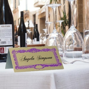Wedding place name, Wedding table tent, Aluminium place name, Table accessory,Table place name, Wedding table,  Table tent